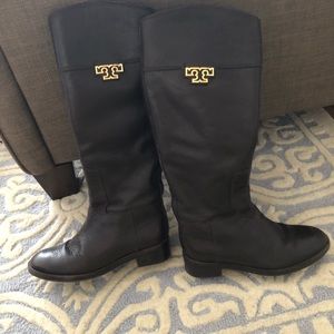 Dark brown Tory Burch riding boots
